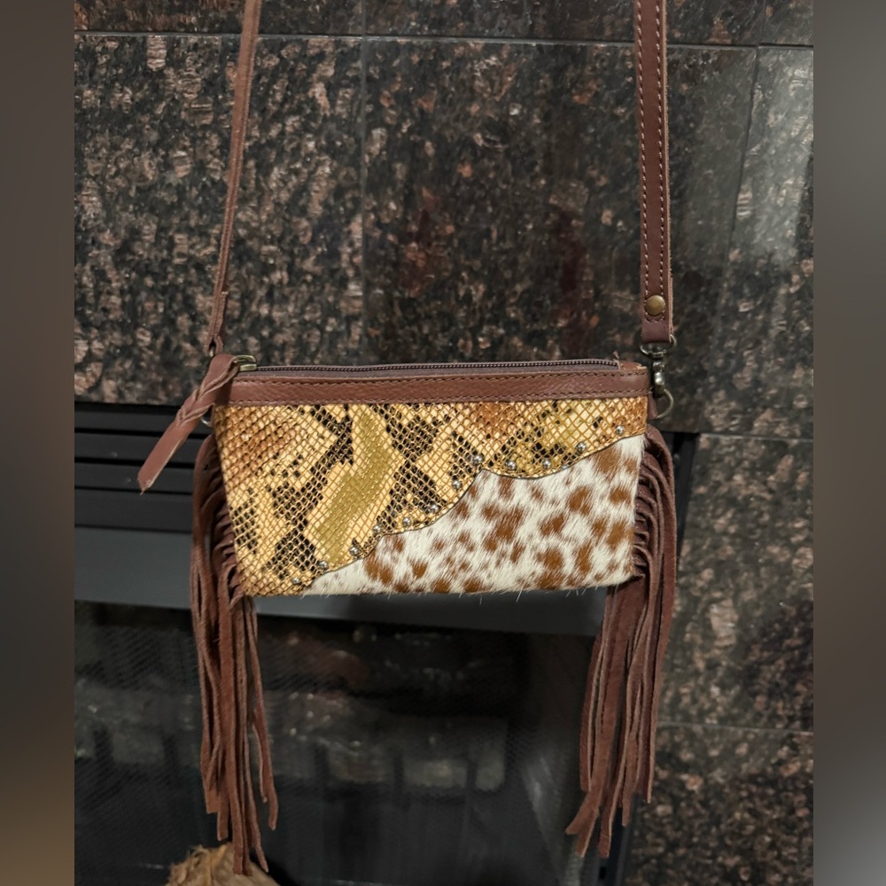 American Darling western small crossbody with fringe NWOT
